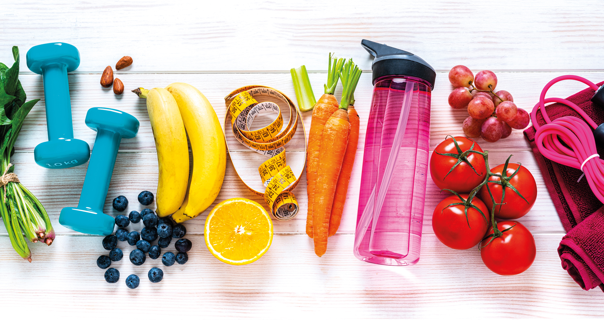 healthy foods exercise equipment.jpg